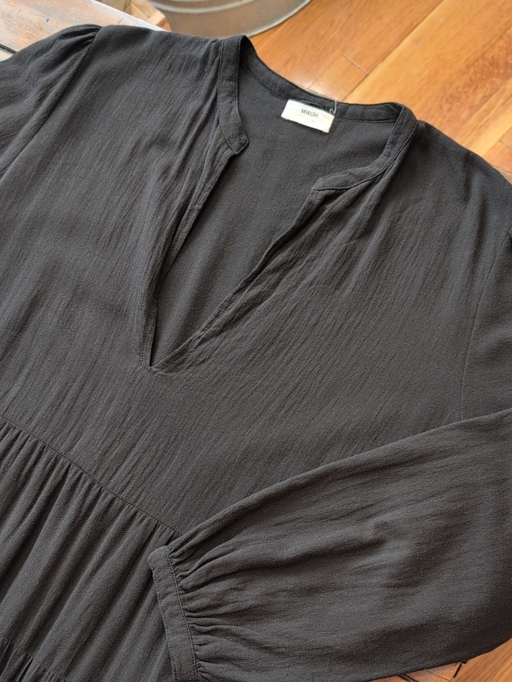 Mikoh Paris Tiered Maxi Dress Lightweight Flowy Size 3 - Picture 4 of 11